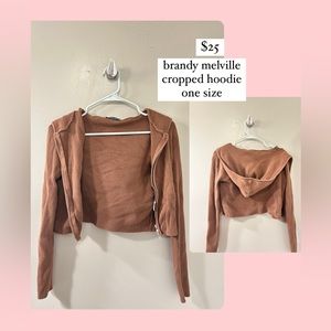 Brandy Melville cropped hoodie